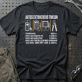 Autoelektrikerens Timeløn T-Shirt-Beklædning-Garage Culture-Sort-S-Garage Culture Shop- garage - man cave - merchandise