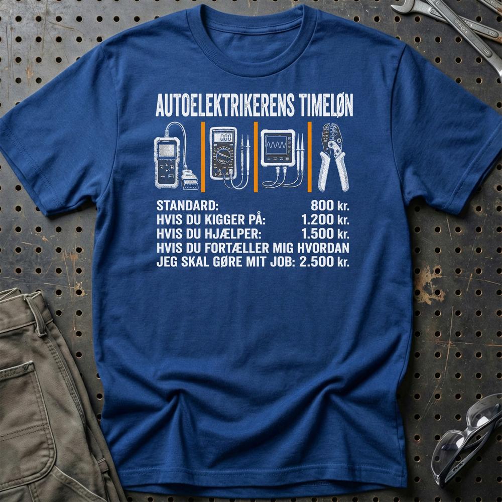 
Produktbillede af Autoelektrikerens Timeløn T-Shirt