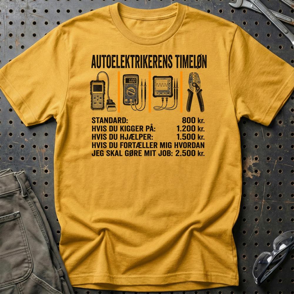 
Produktbillede af Autoelektrikerens Timeløn T-Shirt