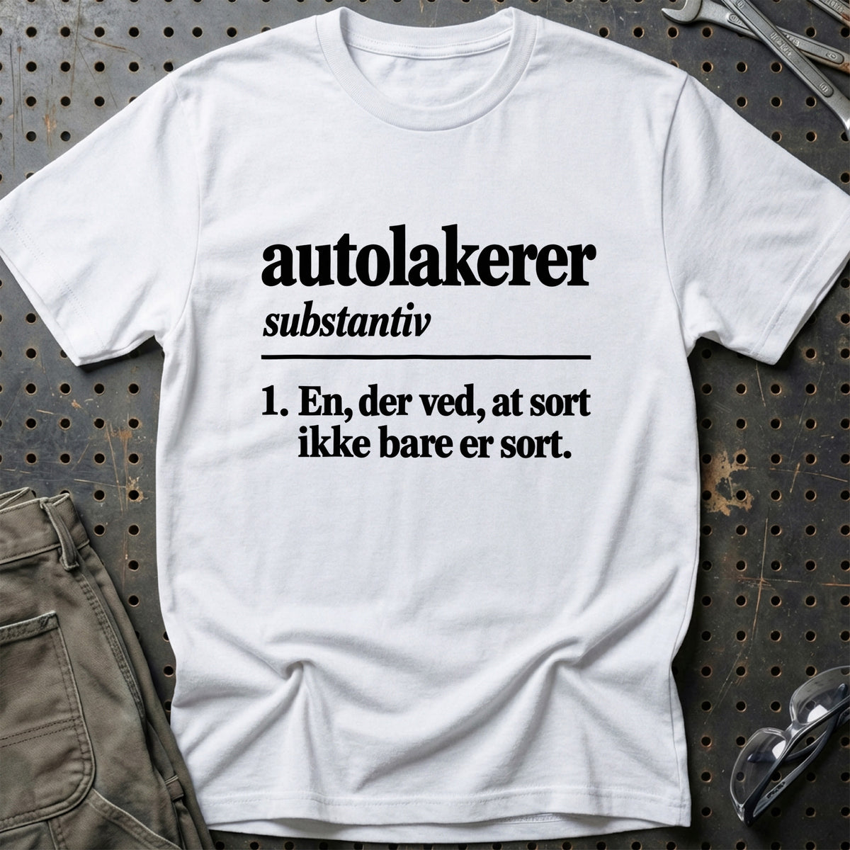 
Autolakerer – Definition T-Shirt – Hvid