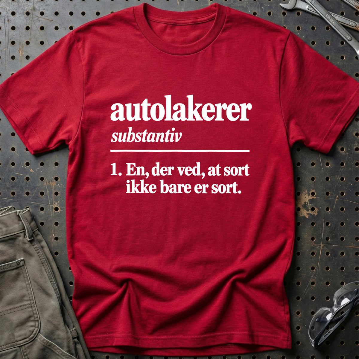 
Autolakerer – Definition T-Shirt – Rød
