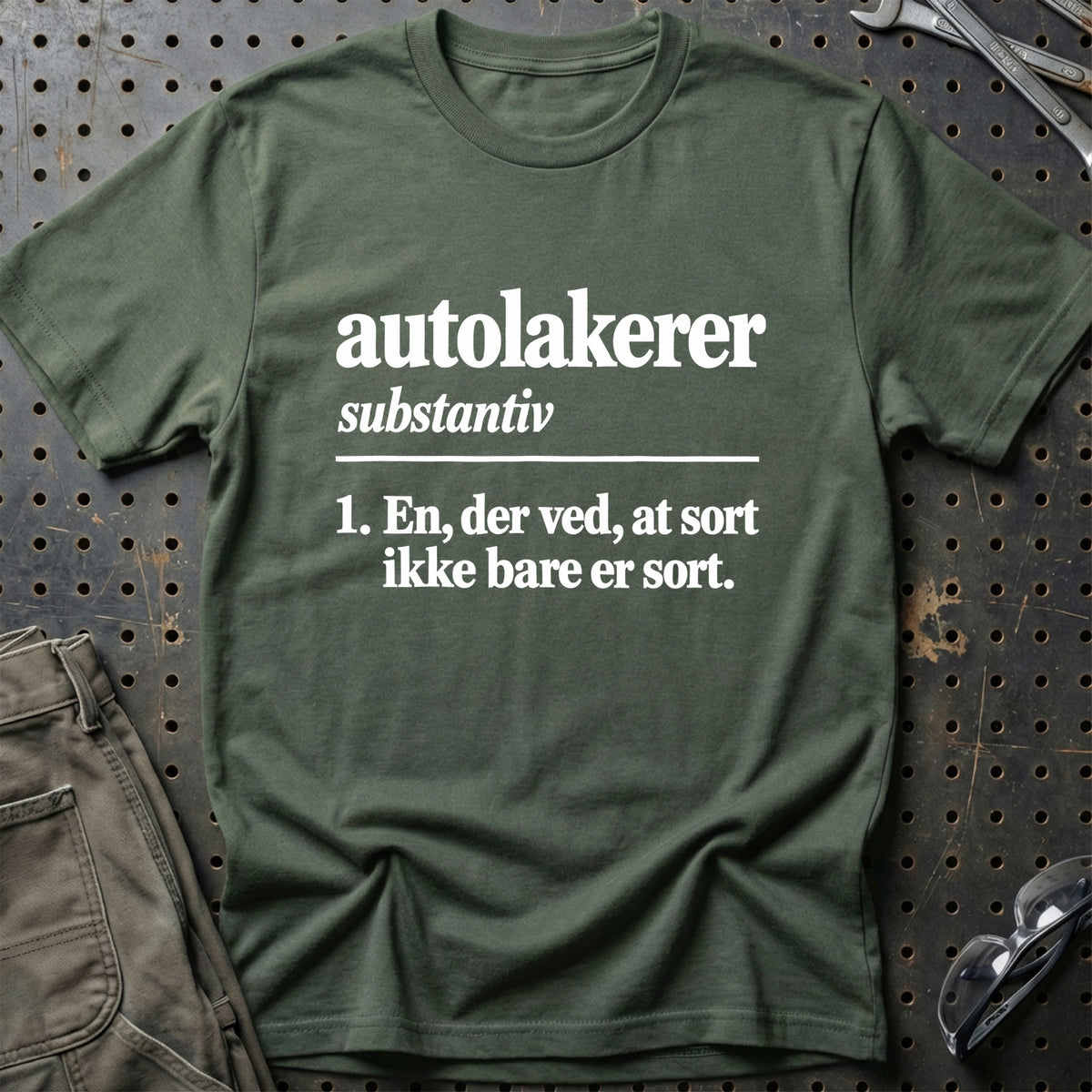 
Autolakerer – Definition T-Shirt – Grøn Militær