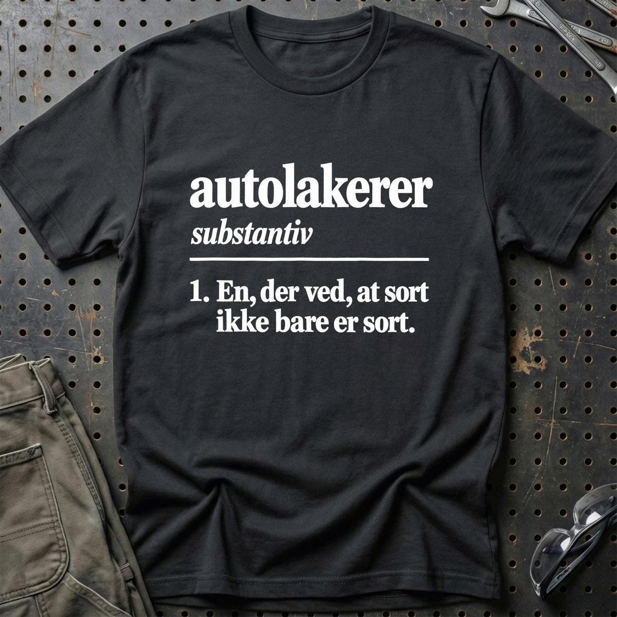 
Autolakerer – Definition T-Shirt – Sort