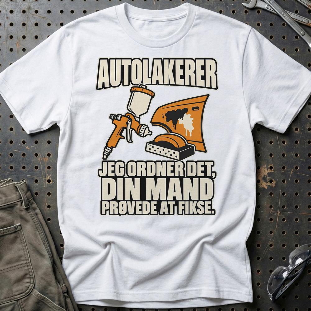 
Produktbillede af Autolakerer – Jeg Ordner Det, Din Mand Prøvede At Fikse T-Shirt