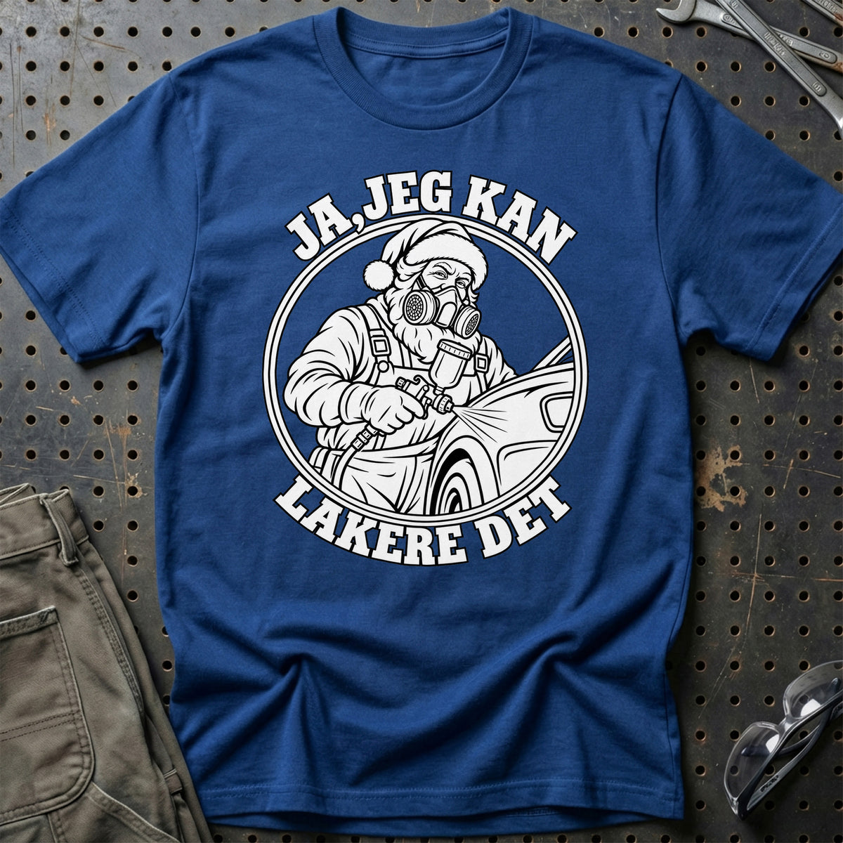 
Autolakerer – Santa Kan Det – Jul T-Shirt – Blå Royal