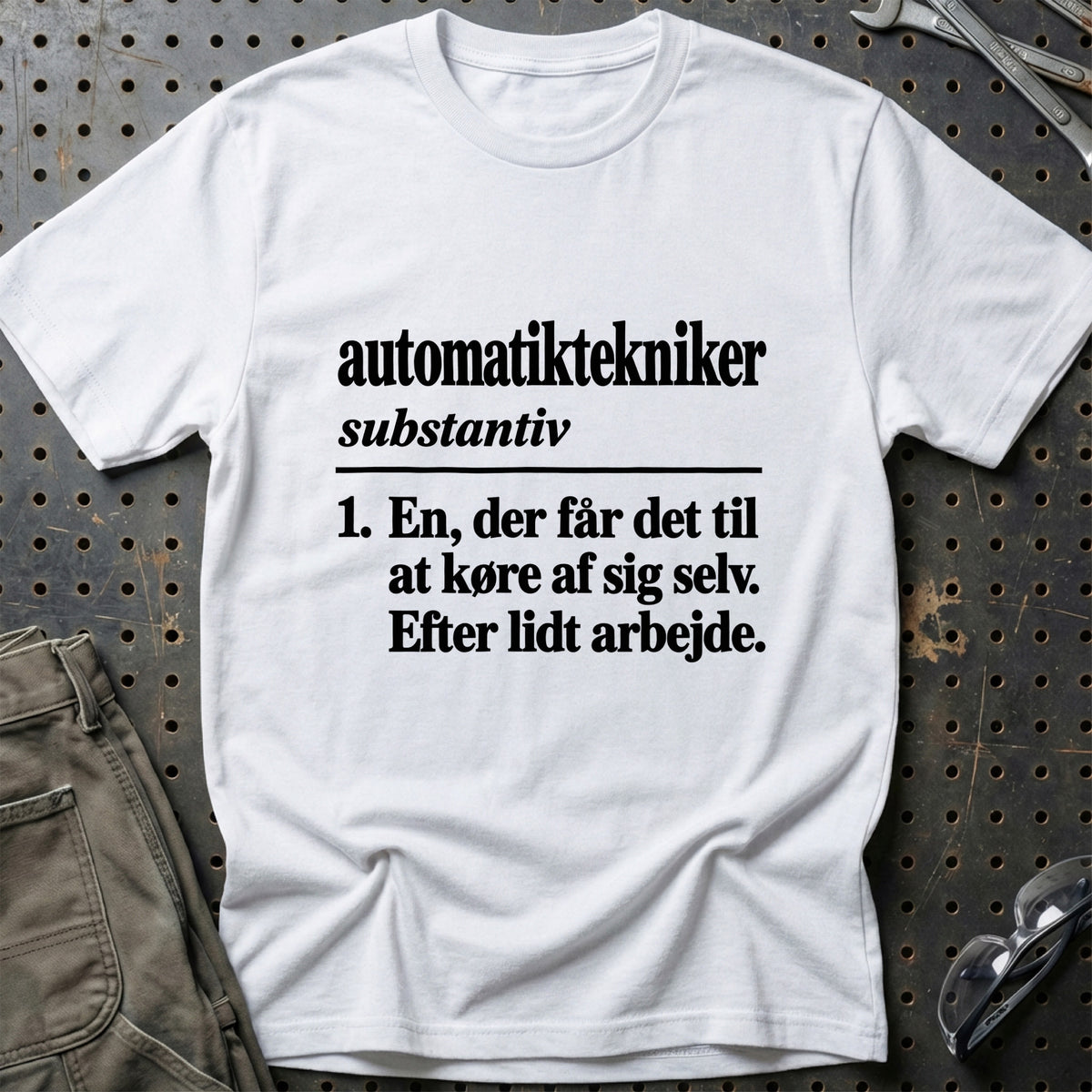 
Automatiktekniker – Definition T-Shirt – Hvid