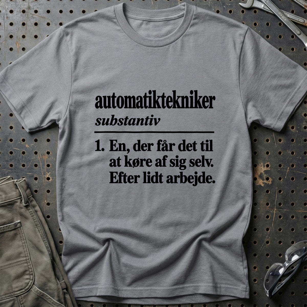 
Automatiktekniker – Definition T-Shirt – Grå Sport