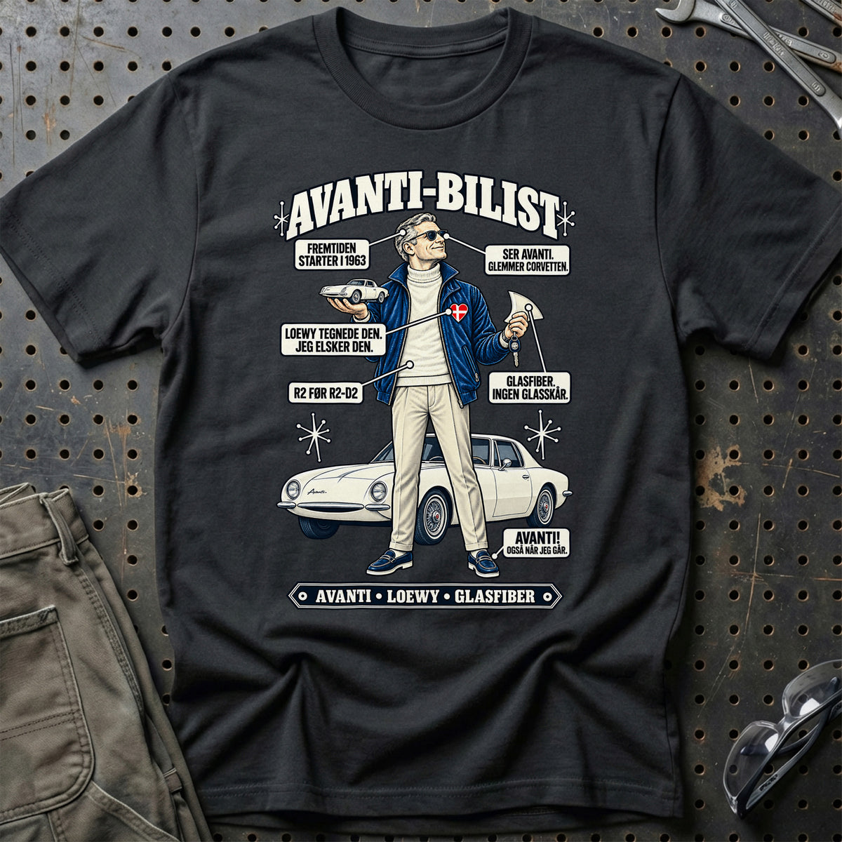 
Avanti-Bilist T-Shirt – Sort