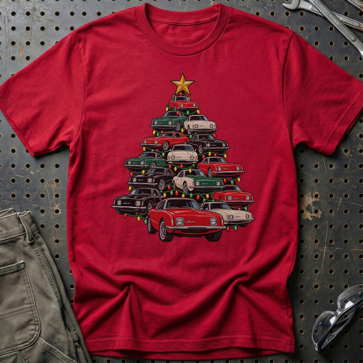Avanti Juletræ T-Shirt-Beklædning-Avanti-Rød-S-Garage Culture Shop- garage - man cave - merchandise