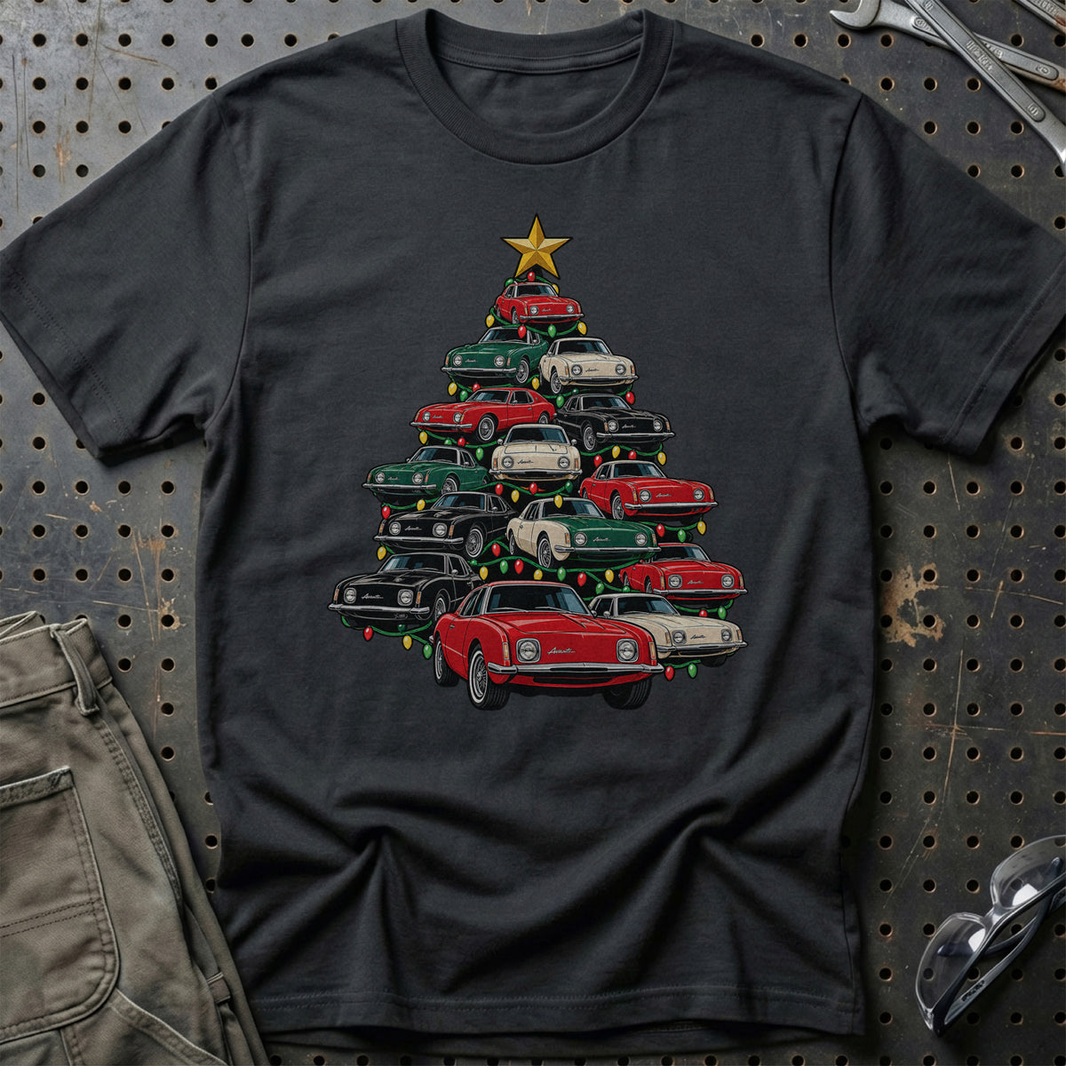 Avanti Juletræ T-Shirt-Beklædning-Avanti-Sort-S-Garage Culture Shop- garage - man cave - merchandise