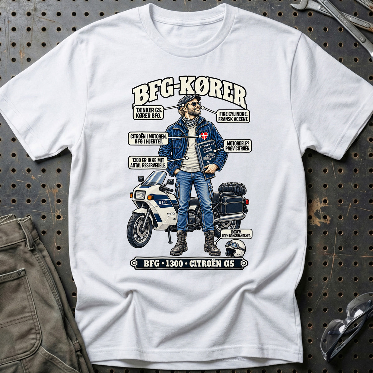 
BFG-Kører T-Shirt – Hvid