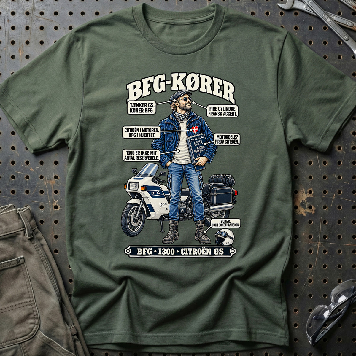 
BFG-Kører T-Shirt – Grøn Militær