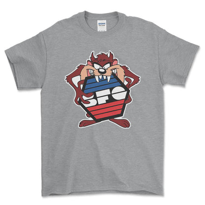 BFG TAZ Unisex T-Shirt , Bomuld-Beklædning-BFG-Grå Sport-S-Forside-Garage Culture Shop- garage - man cave - merchandise