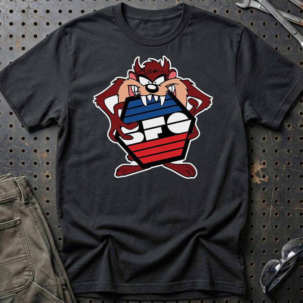 BFG TAZ Unisex T-Shirt , Bomuld-Beklædning-BFG-Sort-S-Garage Culture Shop- garage - man cave - merchandise