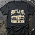 
BMW 3 Series F30-F31-F34 – Sportslig stil stille i køen – Unisex T-Shirt – Sort