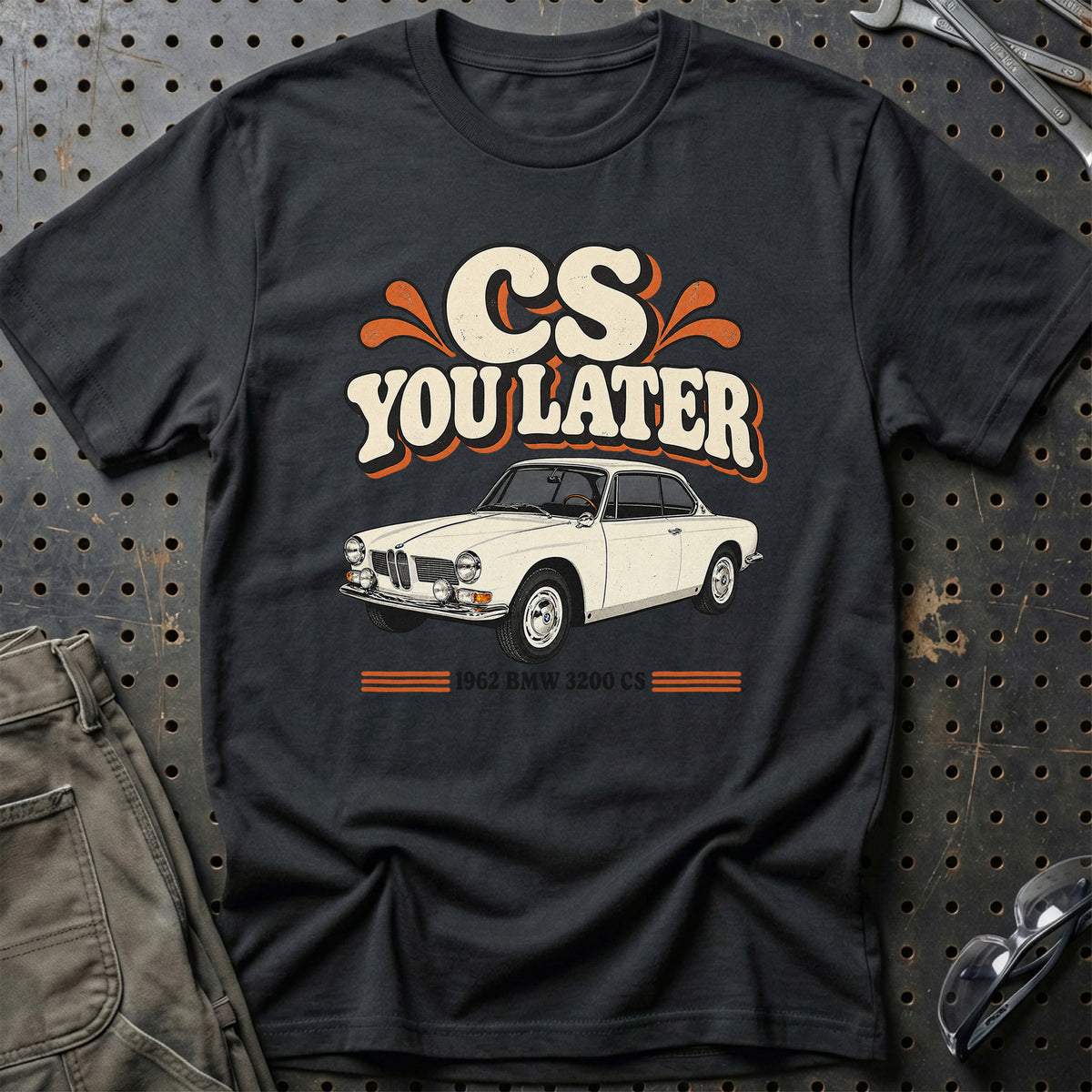 
BMW 3200 CS 1962 – CS You Later T-Shirt – Sort