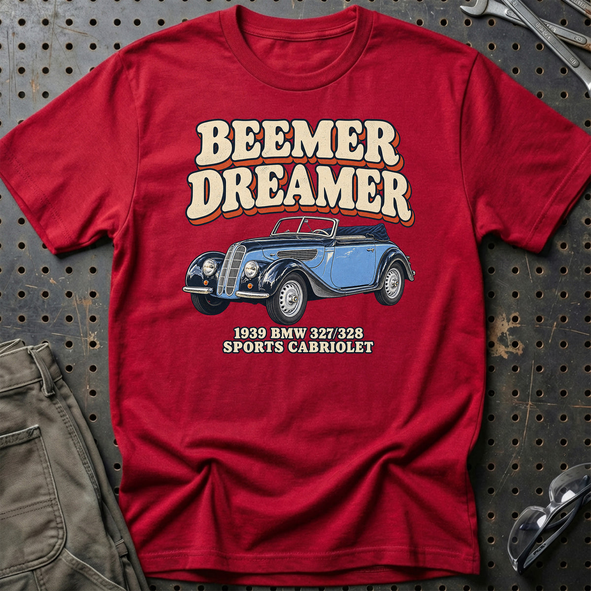 
BMW 327/328 1939 – Beemer Dreamer T-Shirt – Rød
