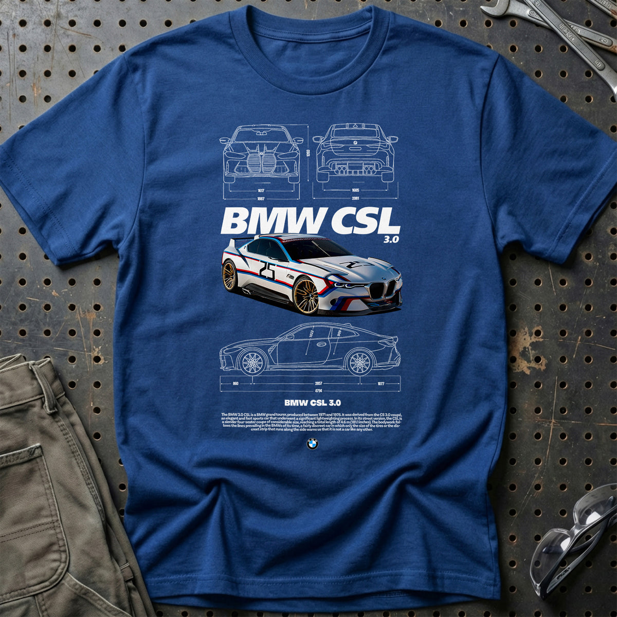 
BMW CSL T-Shirt – Blå Royal