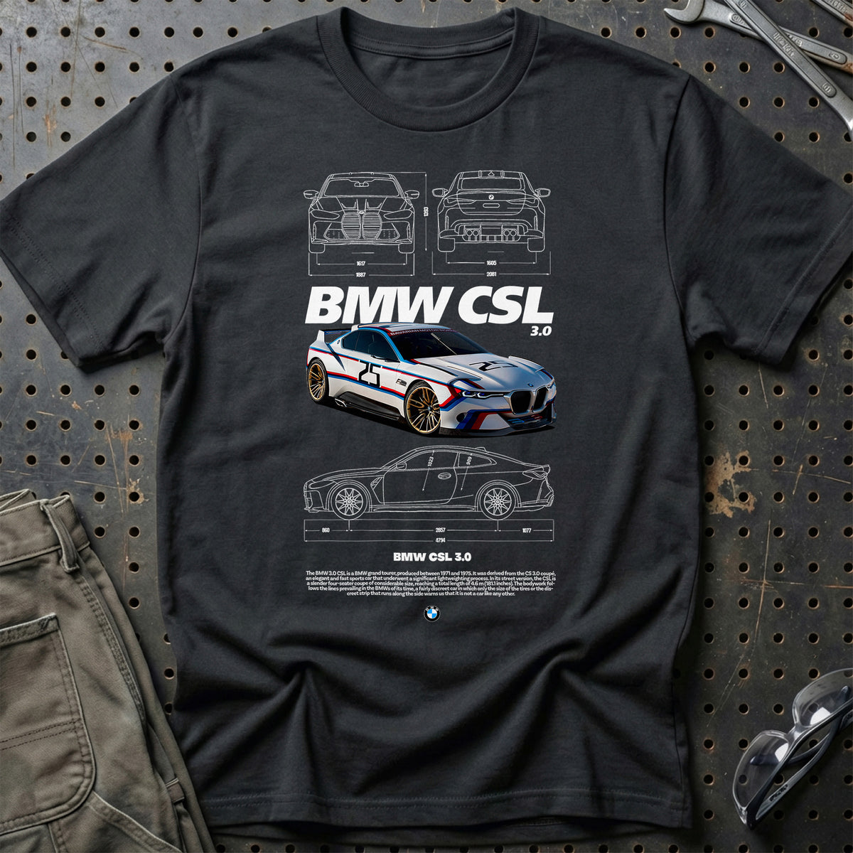 
BMW CSL T-Shirt – Sort