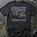 BMW E28 Sharknose Racing T-Shirt - Executive Express Edition T-Shirt-Beklædning-BMW-Sort-S-Garage Culture Shop- garage - man cave - merchandise