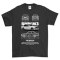 BMW E30 T-Shirt-Beklædning-BMW-Sort-S-Garage Culture Shop- garage - man cave - merchandise