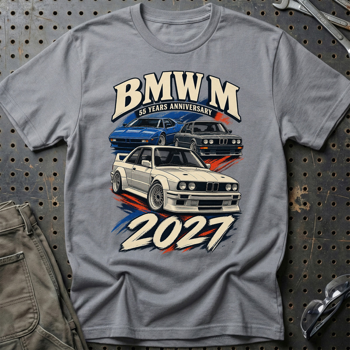 
BMW M – 55 Years Anniversary 2027 T-Shirt – Grå Sport