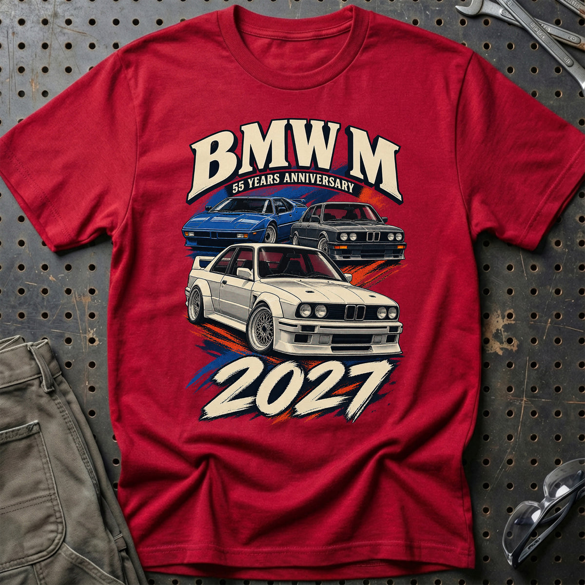 
BMW M – 55 Years Anniversary 2027 T-Shirt – Rød