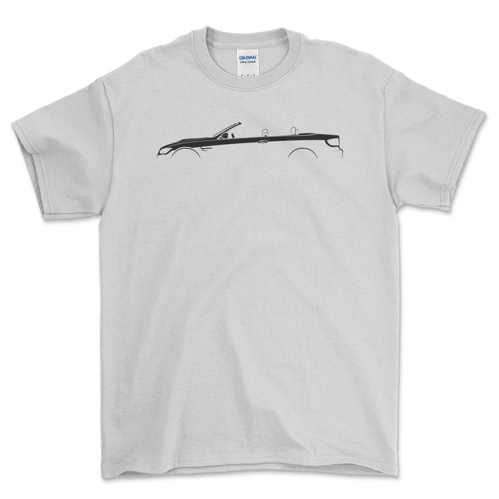 BMW M3 Cabrio (E93) Silhuet - Unisex T-Shirt , Bomuld-Beklædning-BMW-Hvid-S-Garage Culture Shop- garage - man cave - merchandise