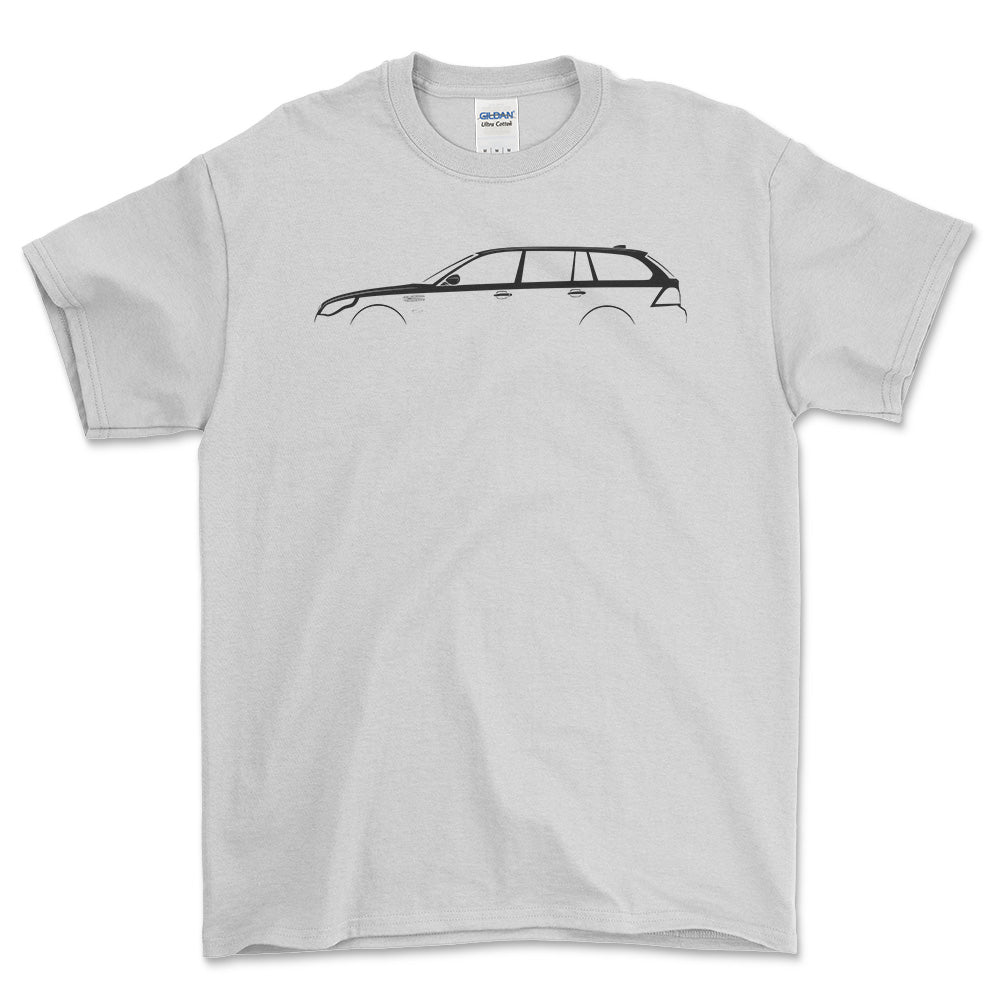 BMW M5 Touring (E60) Silhuet T-Shirt-Beklædning-BMW-Hvid-S-Garage Culture Shop- garage - man cave - merchandise