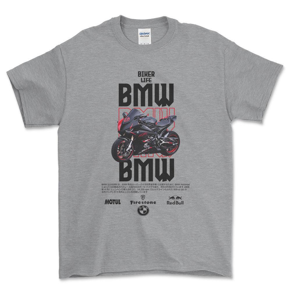 BMW R10 Unisex T-Shirt , Bomuld-Beklædning-BMW-Grå Sport-S-Forside-Garage Culture Shop- garage - man cave - merchandise