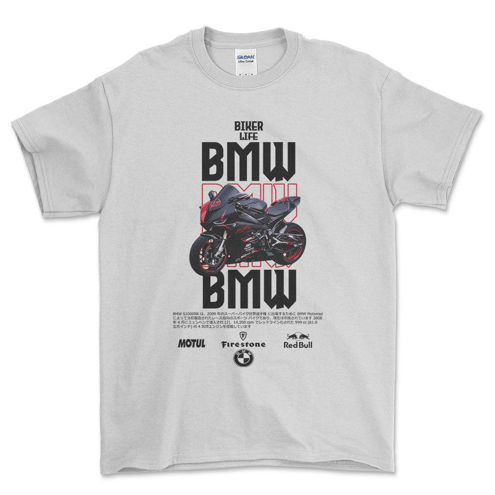 BMW R10 Unisex T-Shirt , Bomuld-Beklædning-BMW-Hvid-S-Forside-Garage Culture Shop- garage - man cave - merchandise