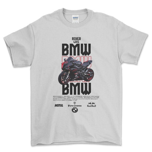 BMW R10 Unisex T-Shirt , Bomuld-Beklædning-BMW-Hvid-S-Forside-Garage Culture Shop- garage - man cave - merchandise