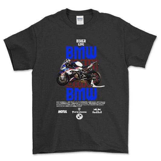 BMW R10 Unisex T-Shirt , Bomuld-Beklædning-BMW-Sort-S-Forside-Garage Culture Shop- garage - man cave - merchandise