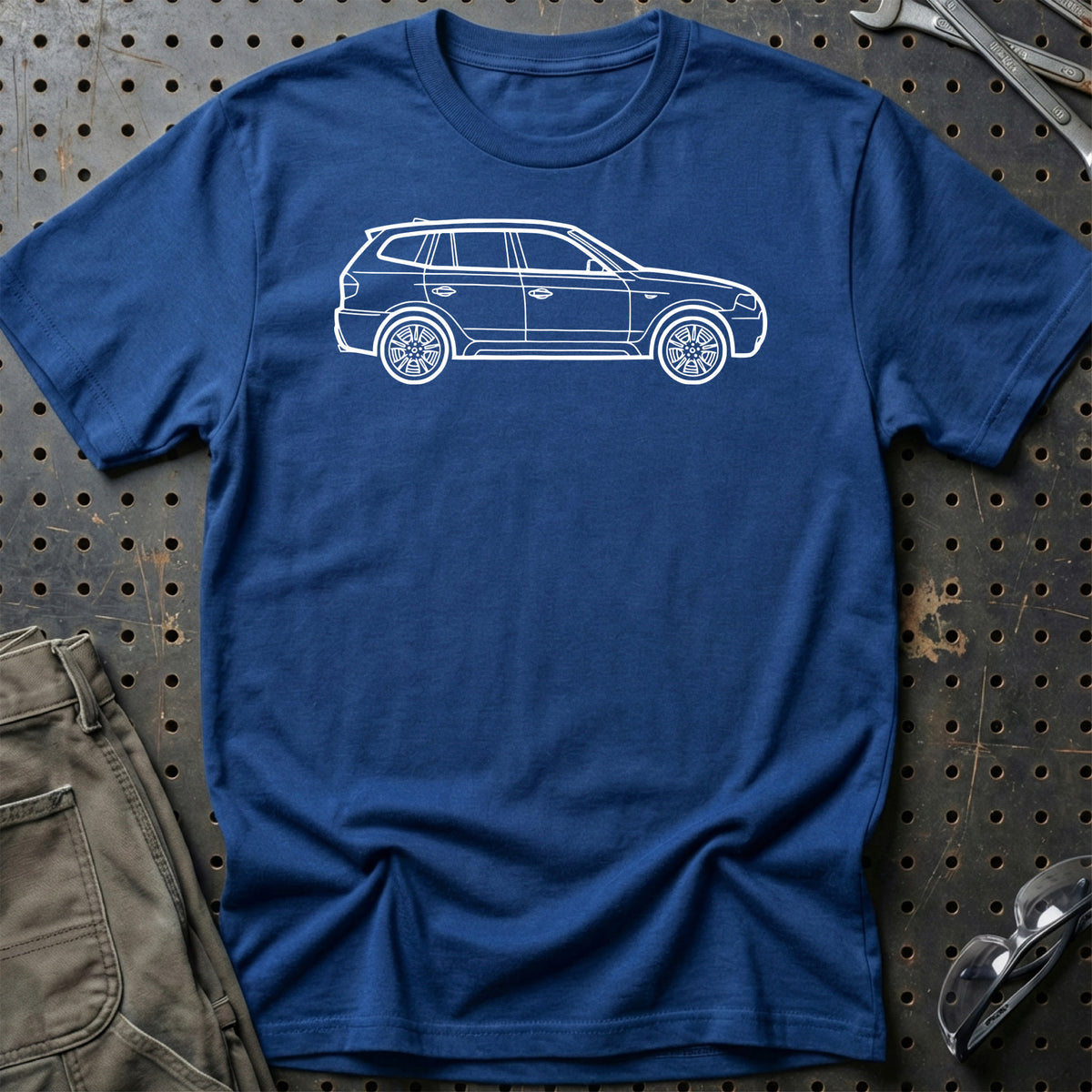 
Produktbillede af BMW X3 2003 Outline T-Shirt