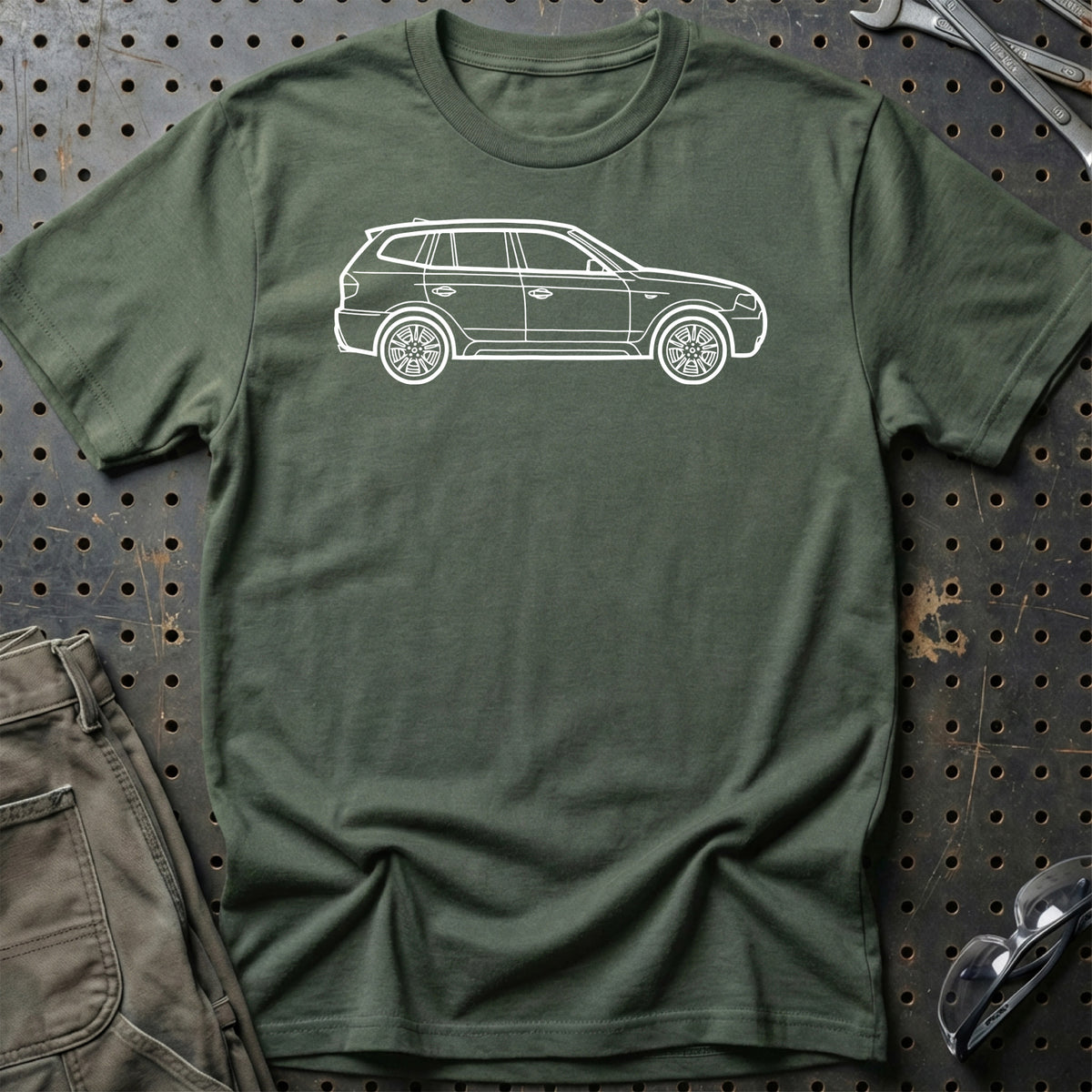 
Produktbillede af BMW X3 2003 Outline T-Shirt