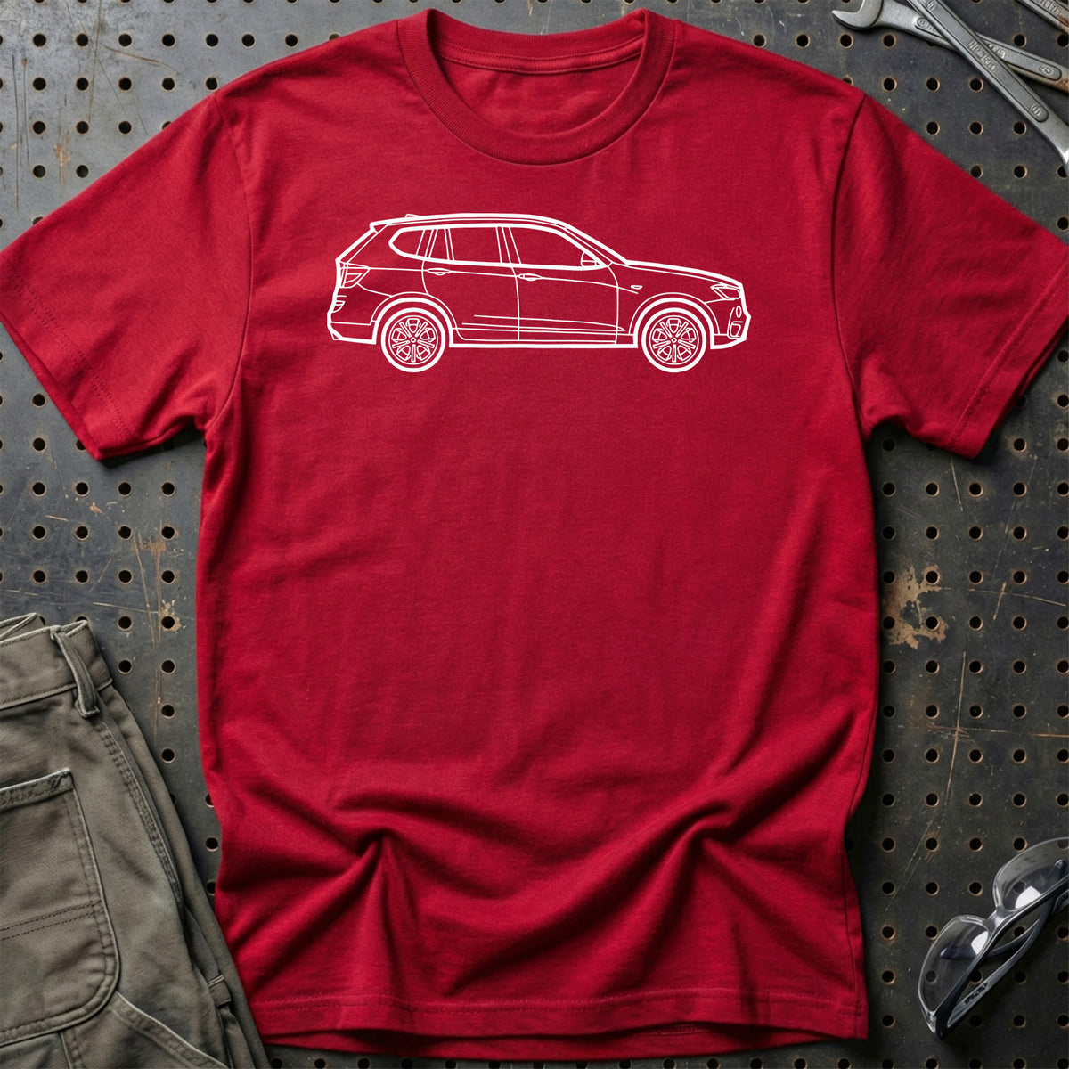 
Produktbillede af BMW X3 2010 Outline T-Shirt