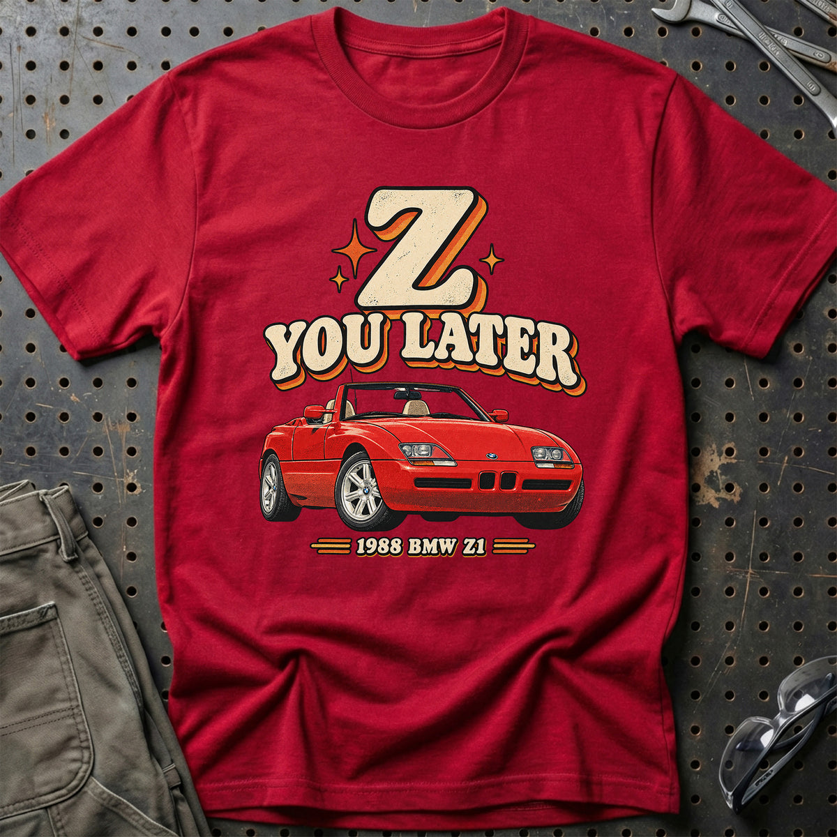 
BMW Z1 1988 – Z You Later T-Shirt – Rød