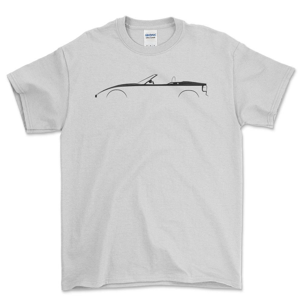 BMW Z1 Silhuet - Unisex T-Shirt , Bomuld-Beklædning-BMW-Hvid-S-Forside-Garage Culture Shop- garage - man cave - merchandise