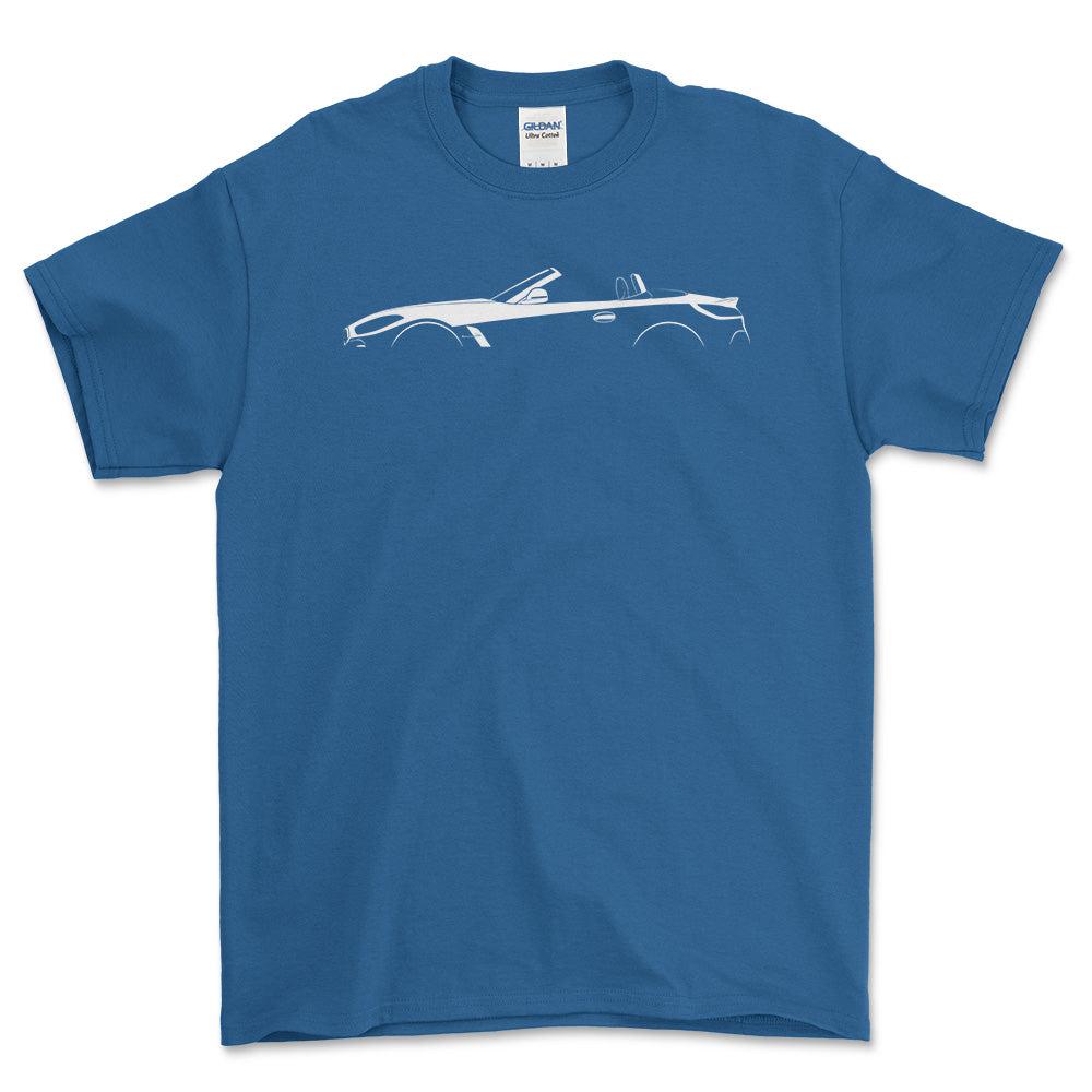 BMW Z4 (G29) Silhuet - Unisex T-Shirt , Bomuld-Beklædning-BMW-Blå Royal-S-Garage Culture Shop- garage - man cave - merchandise