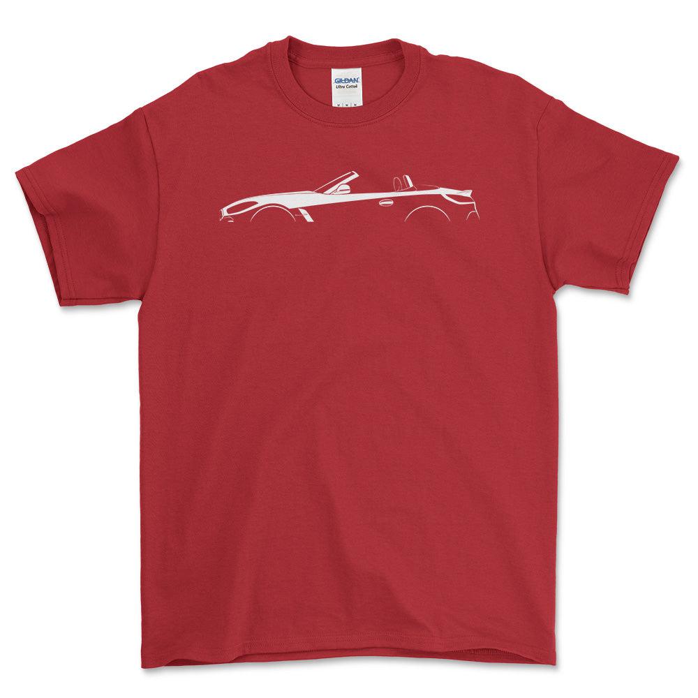 BMW Z4 (G29) Silhuet - Unisex T-Shirt , Bomuld-Beklædning-BMW-Rød-S-Garage Culture Shop- garage - man cave - merchandise