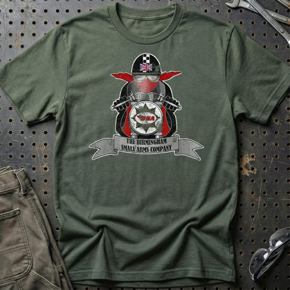BSA Biker Vintage Style Unisex T-Shirt , Bomuld-Beklædning-BSA-Grøn Militær-S-Garage Culture Shop- garage - man cave - merchandise