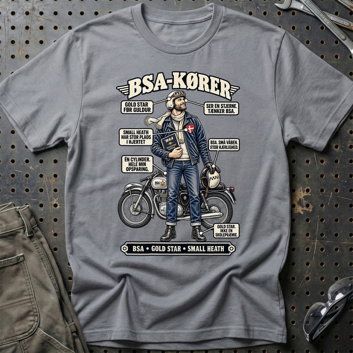
BSA-Kører T-Shirt – Grå Sport