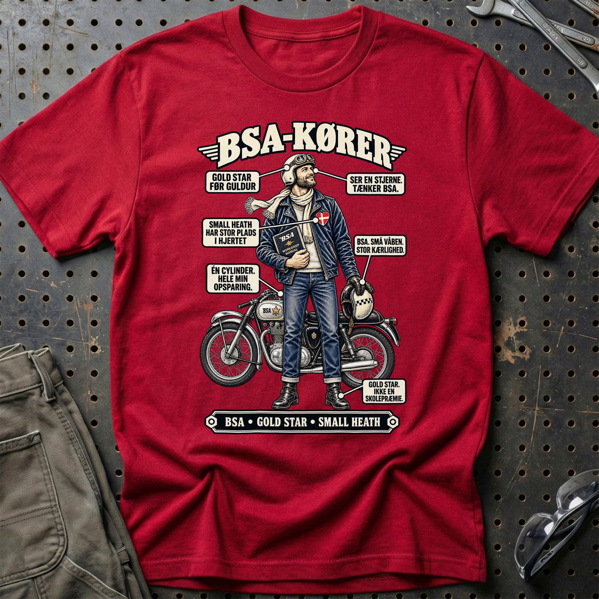 
BSA-Kører T-Shirt – Rød