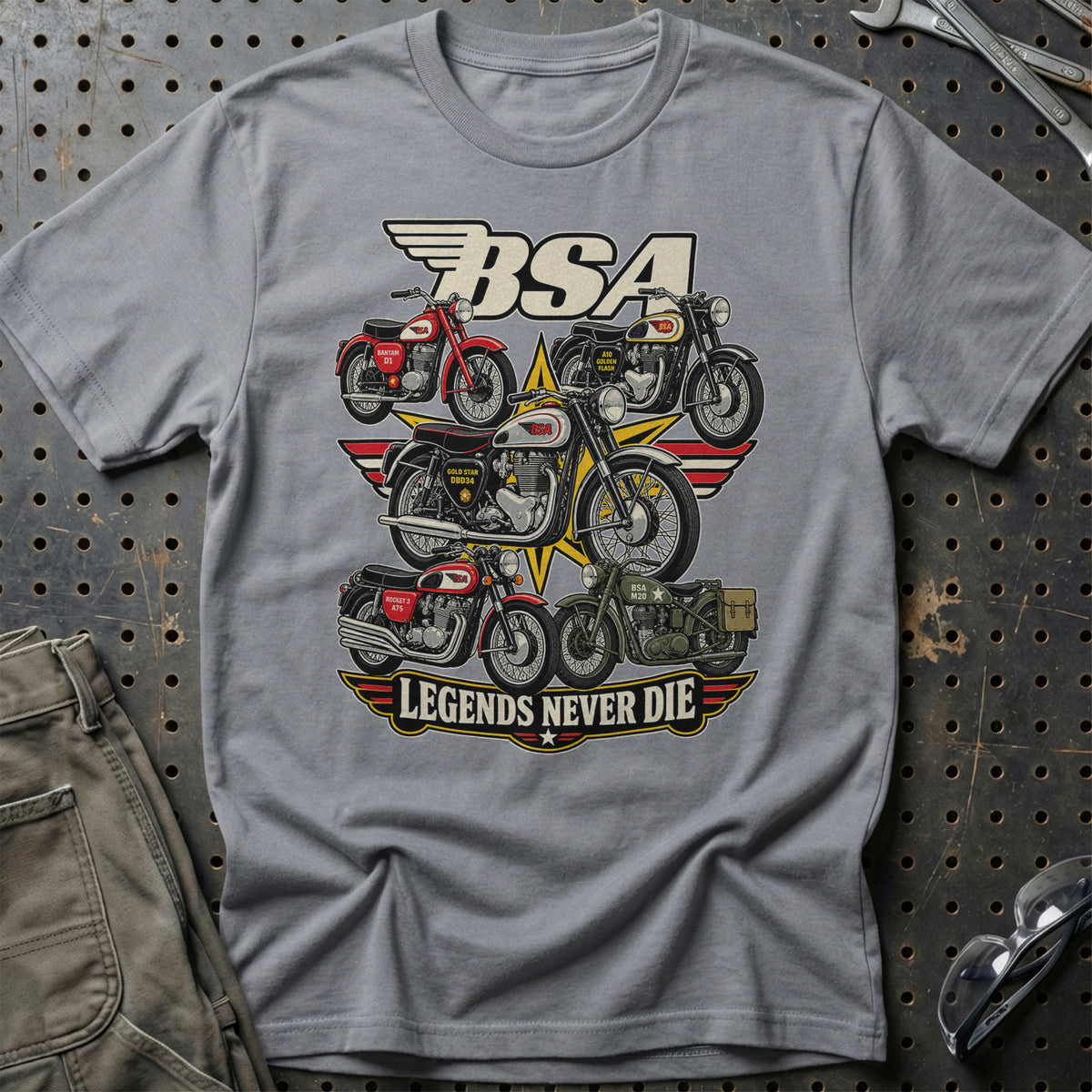 
Produktbillede af BSA Legends Never Die T-Shirt