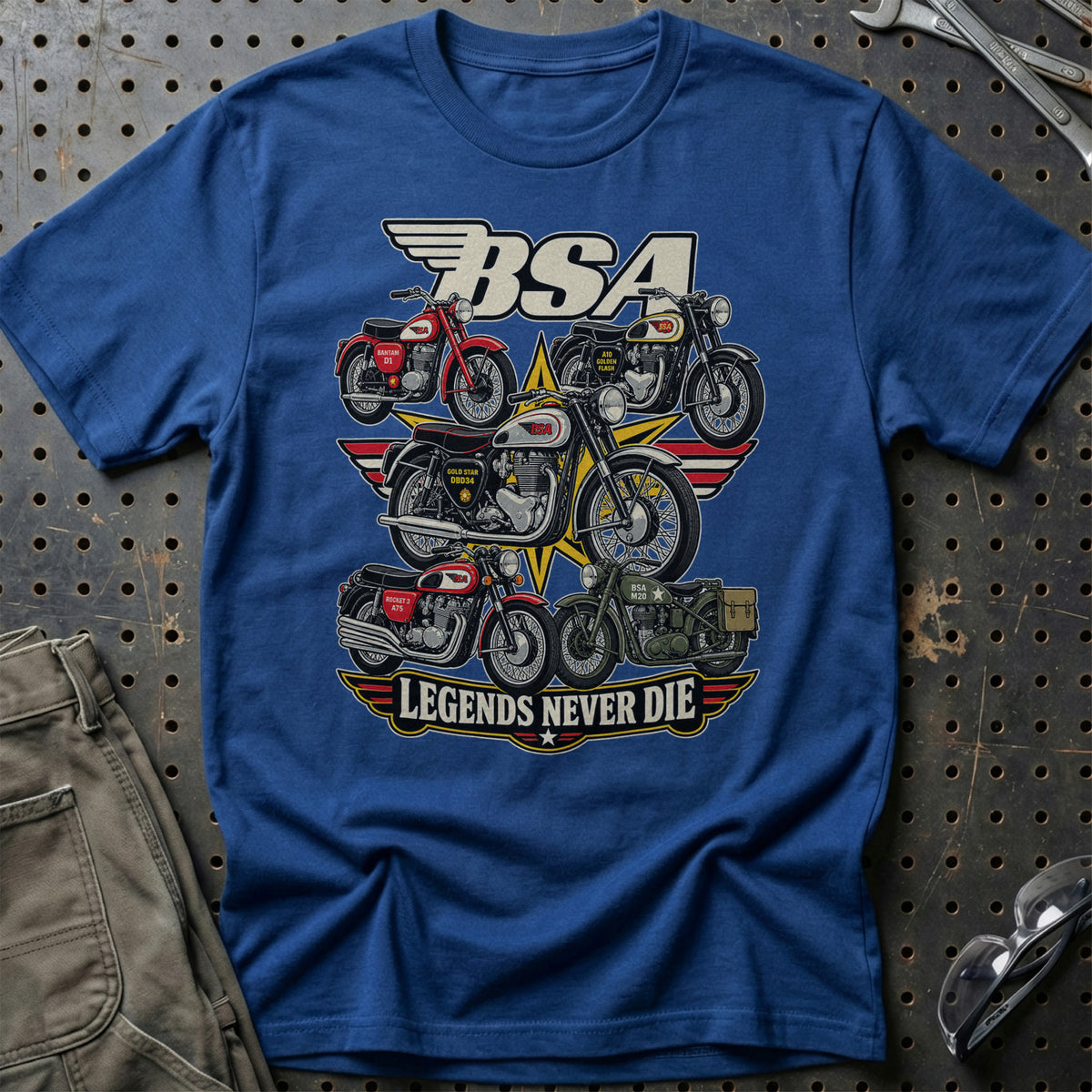 
Produktbillede af BSA Legends Never Die T-Shirt