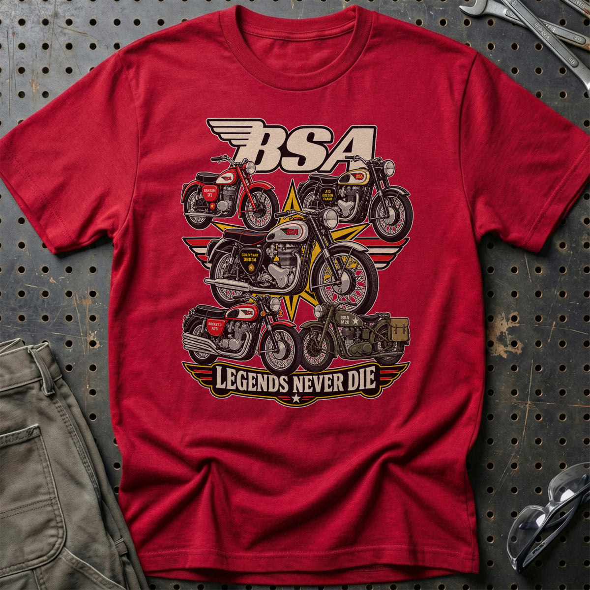 
Produktbillede af BSA Legends Never Die T-Shirt