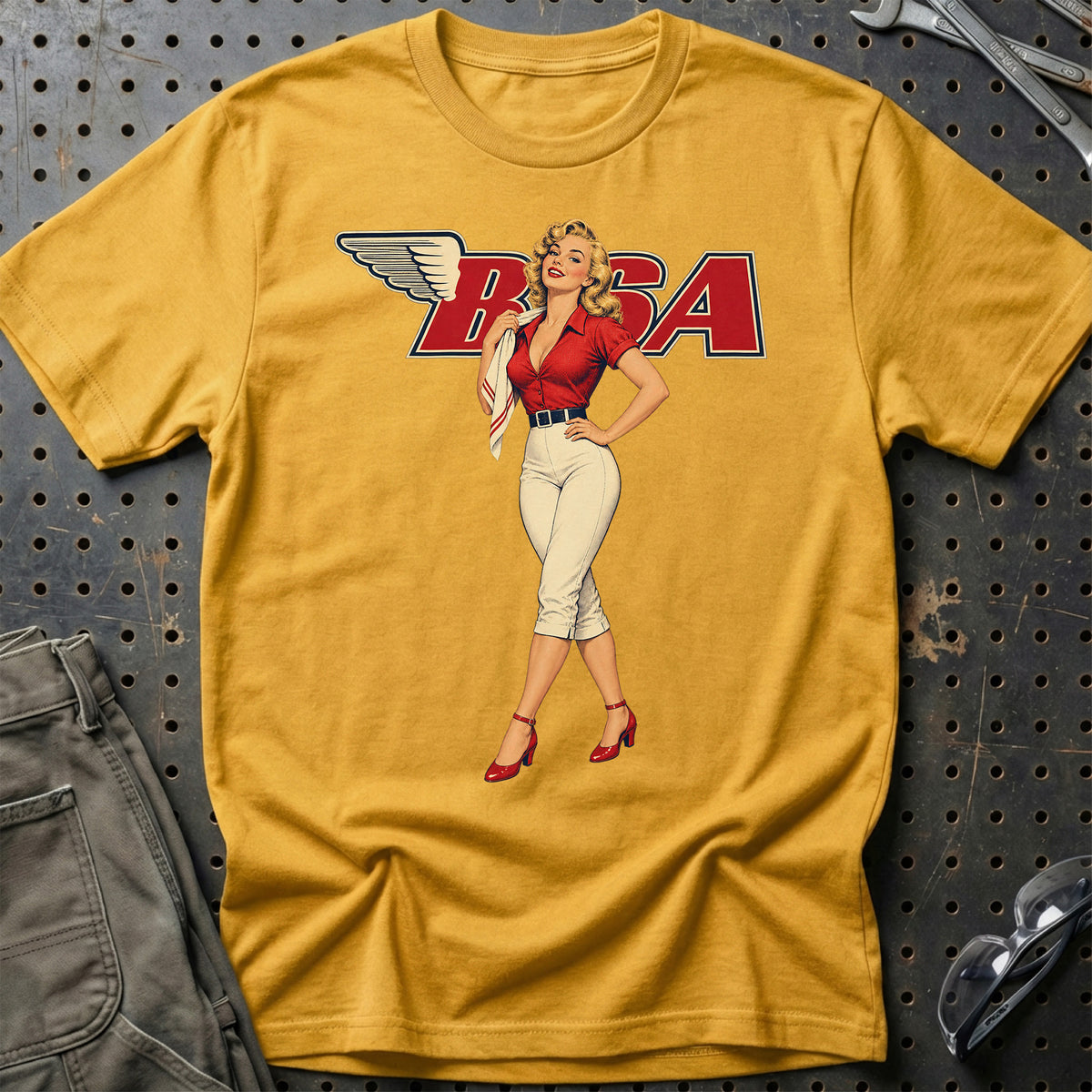 
Produktbillede af BSA Retro Pinup T-Shirt