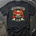 
Produktbillede af BSA Rigtige Kvinder Kører – Roser og Flammer T-Shirt