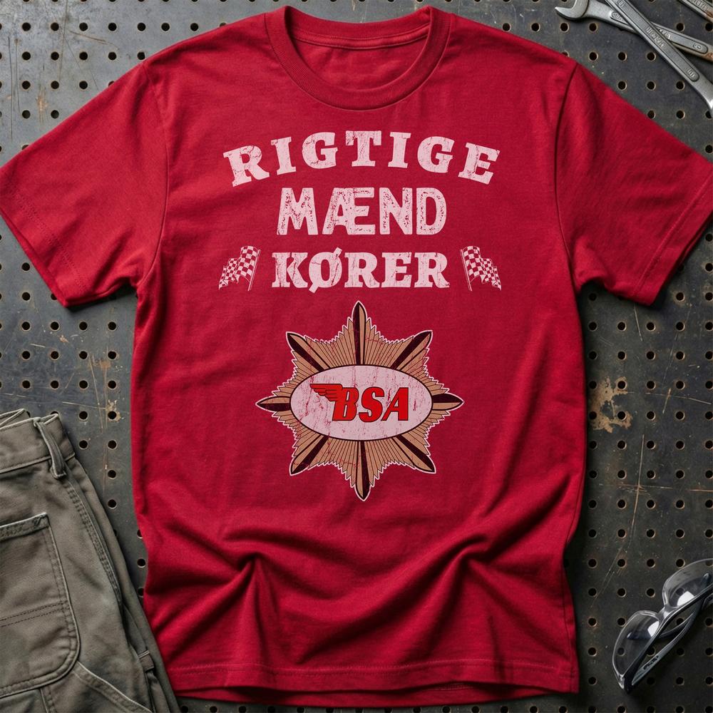 
Produktbillede af BSA Rigtige Mænd Kører T-Shirt