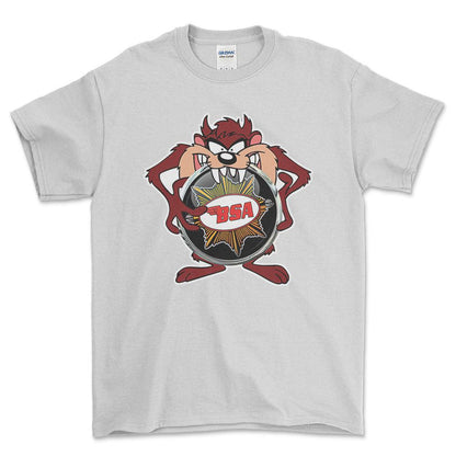 BSA TAZ Unisex T-Shirt , Bomuld-Beklædning-BSA-Hvid-S-Forside-Garage Culture Shop- garage - man cave - merchandise